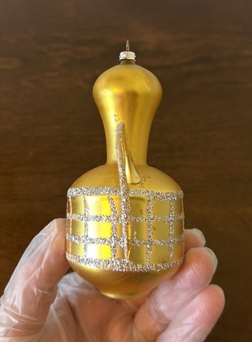 IOB (2) Vintage Blown Glass Large 4.5” Teapot GRANTS Christmas Ornaments READ - Picture 9 of 21