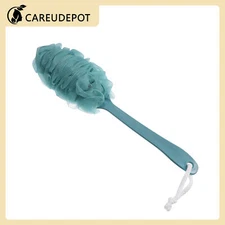 1Pcs Body Bath Brush Loofah Back Scrubber for Shower with Long Handle Blue