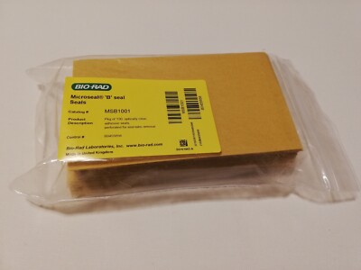 Microseal 'B' PCR Plate Sealing Film, adhesive, optical #MSB1001 **NEW** 100/PK