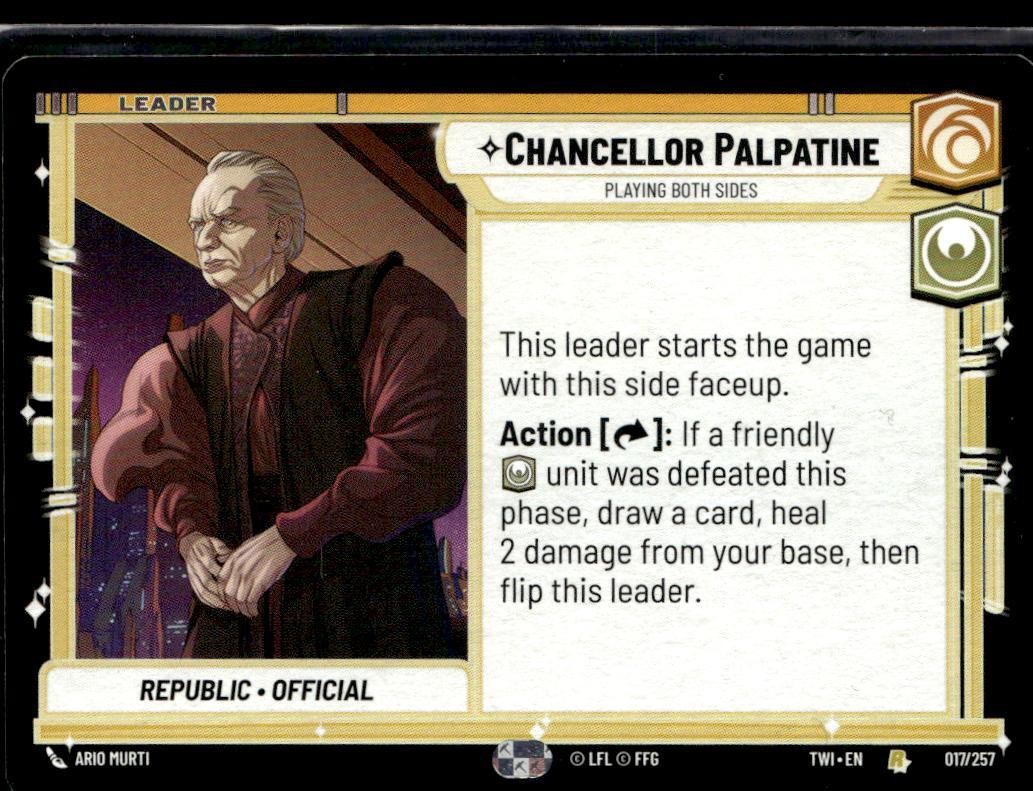Star Wars Twilight of the Republic Chancellor Palpatine JW