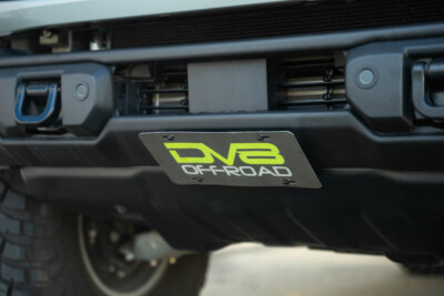 DV8 Offroad For 2021 Ford Bronco Capable Bumper Slanted Front License Plate