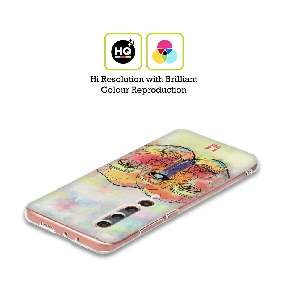 FUNDA HEAD CASE DESIGNS CONTORNO CIEGO GEL SUAVE PARA TELÉFONOS XIAOMI. Foto 2 de 4