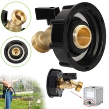 275 330 Gallon IBC Tote Water Tank Drain Adapter 2"threaded for Garden Hose 3/4"