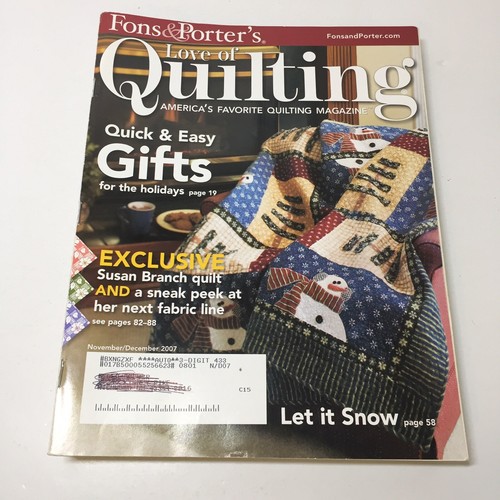 5 For the Love of Quilting Magazines Fons & Porter 2007-2009 - Picture 2 of 6