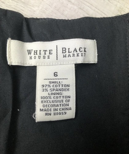 White House Black Market Dress Floral Design Strapless Women’s Size 6 - Picture 8 of 12