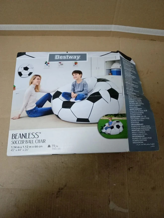 Bestway 45x44x28in Beanless Soccer Ball Chair