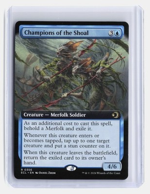 Champions of the Shoal MTG Lorwyn Eclipsed #R 0356 Rare Extended Art Creature