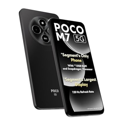 POCO M7 5G, Satin Black (6GB, 128GB)