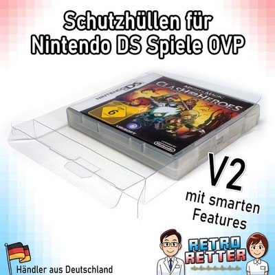 Schutzhüllen V2 Nintendo DS Spiele OVP 0,35 mm NDS Game Box Protector Case PET