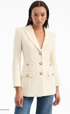2025 NEW AUTHENTIC VERONICA BEARD Terre Cotton Dickey Jacket in Ecru $798