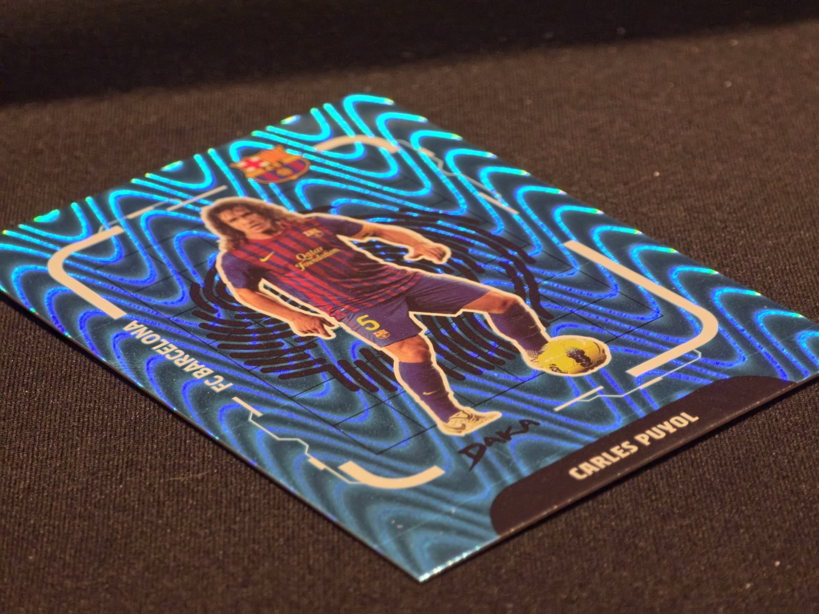 Carles Puyol /149 Locked Aqua Wave 2025 DAKA FC Barcelona #EK-16 Barca view 4