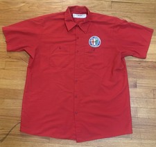Vintage WearGuard Alfa Romeo Button Down  Work Shirt Size XL