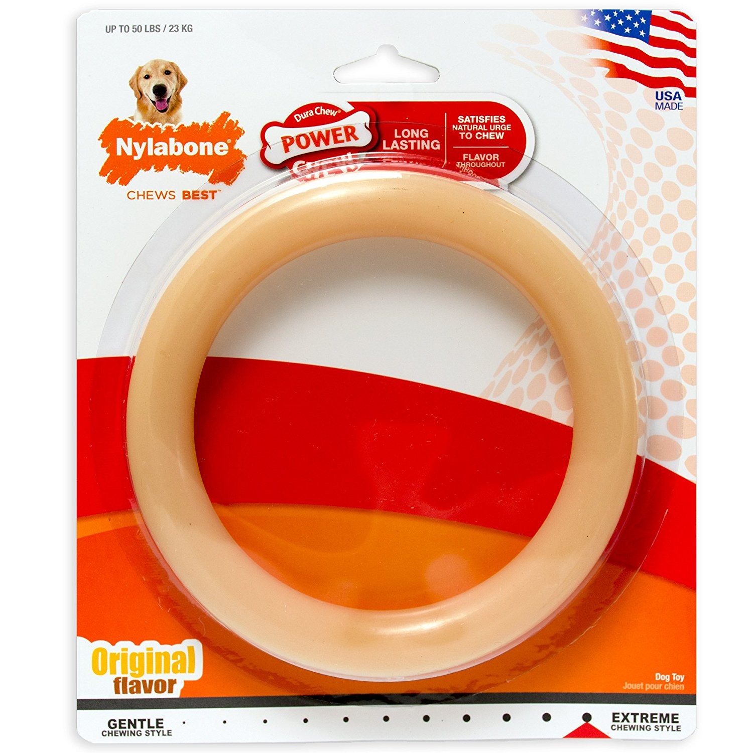 Nylabone DuraChew Ring Original Flavor Giant  Nylon Toy for 