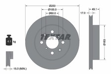 2x TEXTAR Bremsscheibe PRO 92135303 für IGNIS SUZUKI WAGON AGILA OPEL JUSTY H00
