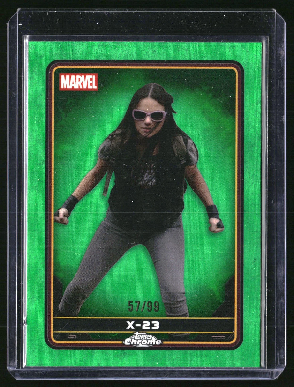 2025 Chrome Deadpool X-23 #42 Green Refractor /99
