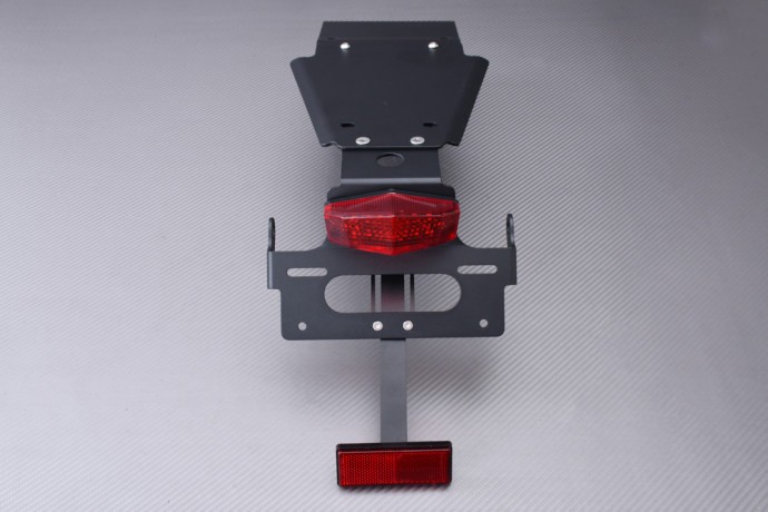 Support de plaque Triumph Bonneville 1200 AVDB avec feu et catadioptre noir