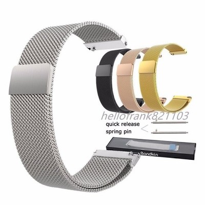 16mm 18mm 20mm 22mm Milanaise Loop Edelstahl Watch Band Uhrenarmbänder DE