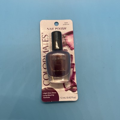 3 Bottles of Colormates Nail Polish  12ml bottles  Purple Rain # 56044