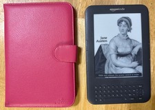 Amazon Kindle Keyboard 3rd Generation  Model D00901  Wi-Fi only  New Battery