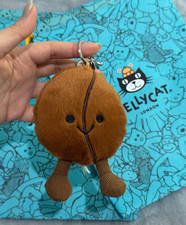 Jellycat Amuseables Coffee Bean - Plush Bag Charm Keychain Cute Valentine's Day