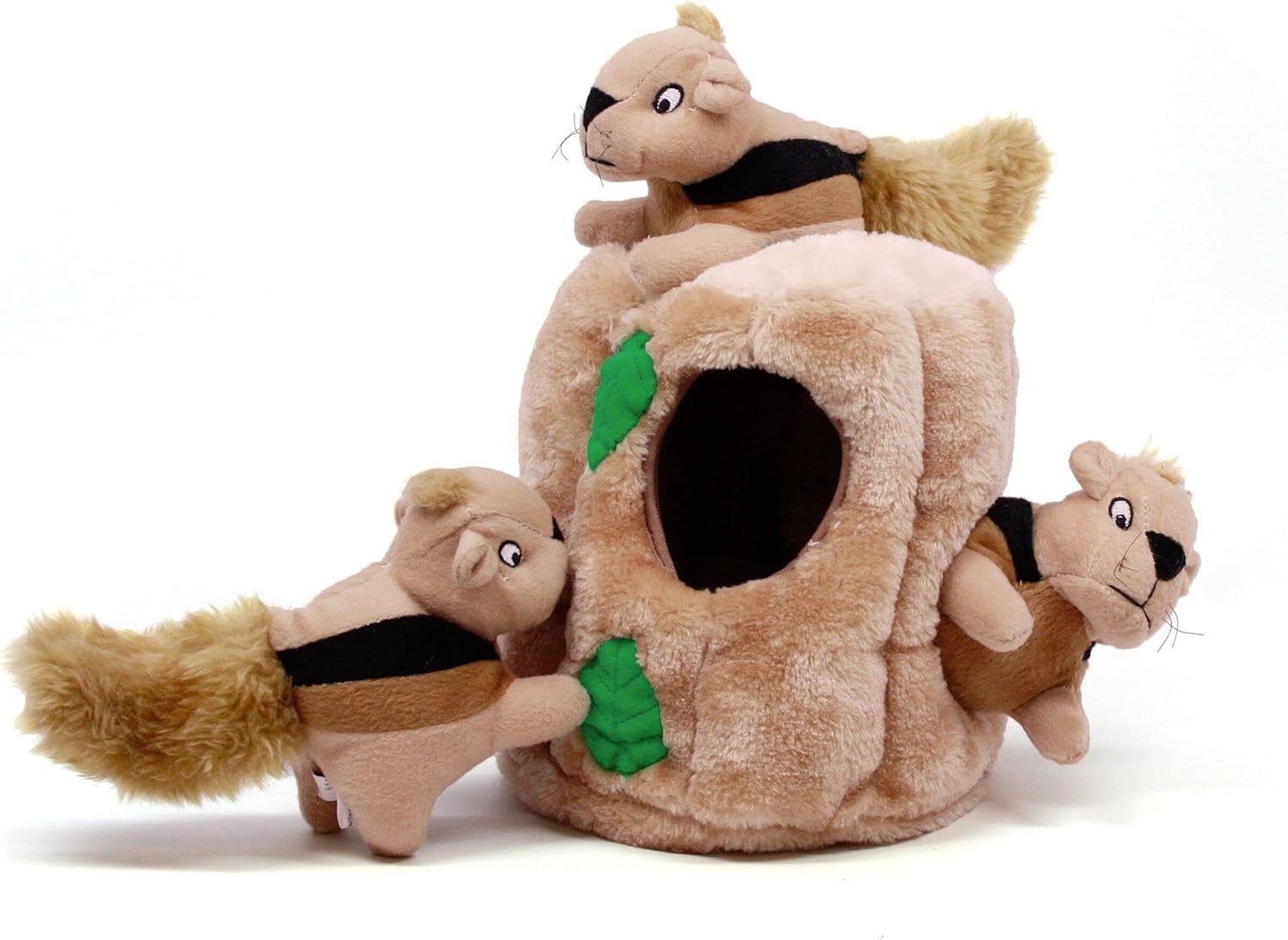 OUTWARD HOUND HIDE A SQUIRREL LARGE PLUSH DOG TOY SQUEAKY ENRICHMENT PLAY TOY