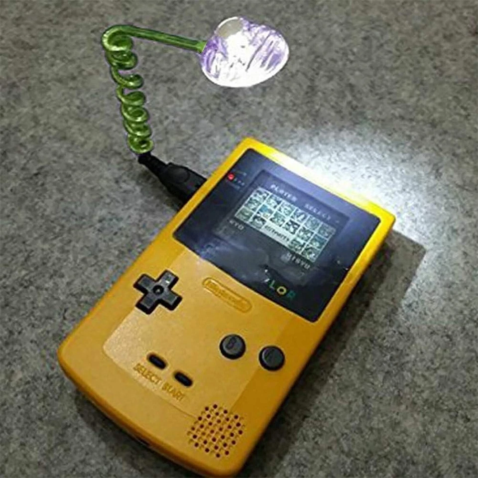 Luz LED Verde Flexible Noche Gusano para Game Boy Color Bolsillo para Pantalla GBC GBP Foto 2 de 4