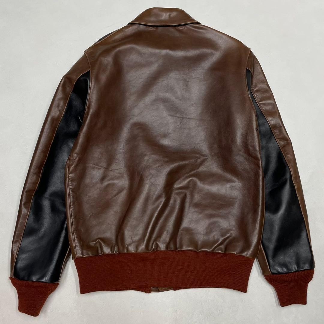 Buzz Rickson's A-2 Flight Jacket Authentic Leathe… - image 2