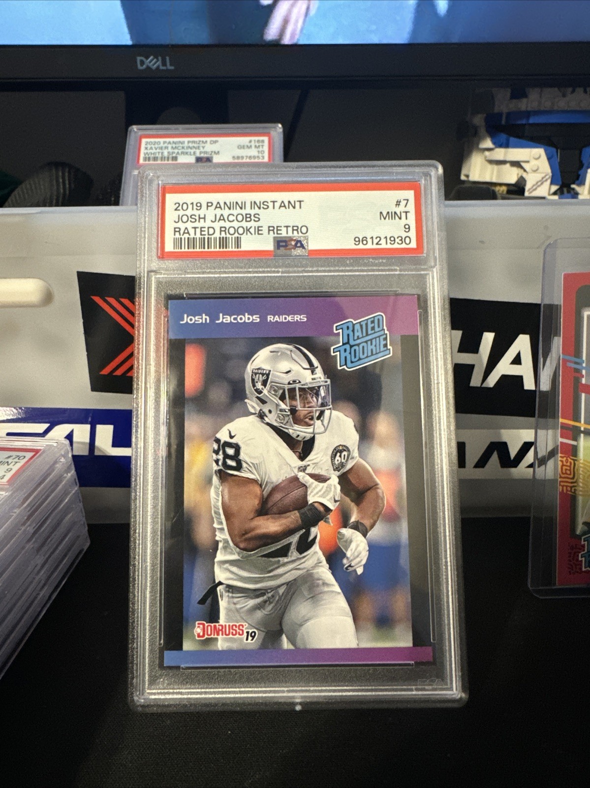 Josh Jacobs Panini Instant Rated Rookie Retro #7 Base
