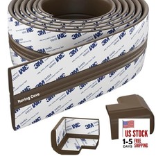 PreFit Broad Fireplace Edge Corner Broad 9ft Edge 2 Corners Coffee Brown