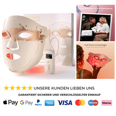 LED-Rotlicht-Gesichtsmaske Led Maske Gesicht Mit 324 LED-Lampen 