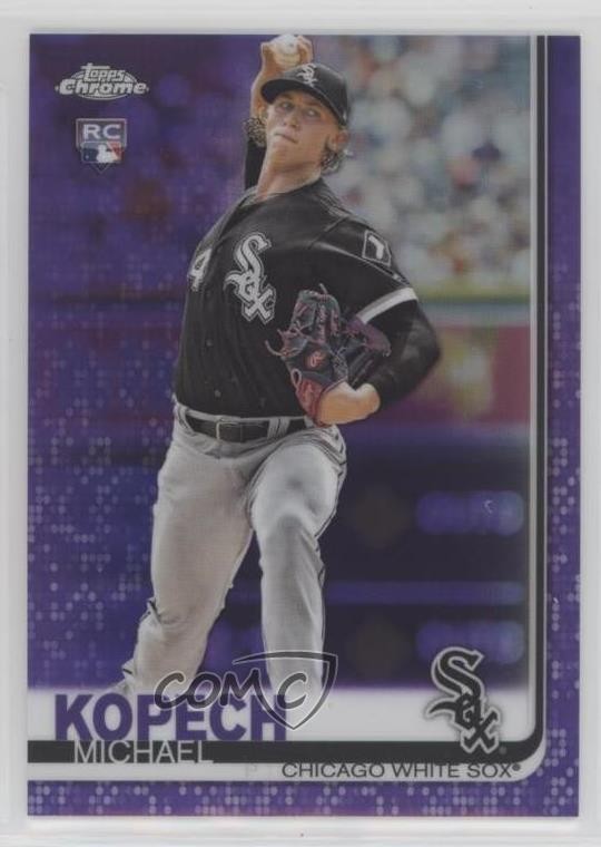 2019 Topps Chrome Purple Refractor 32/299 Michael Kopech #17 04e3