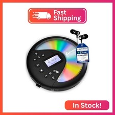 KLIM Discover - Portable CD Player with Long-Lasting Battery - New - with Headph