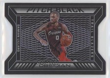 2020 Panini Obsidian Pitch Black Electric Etch Purple 63/75 Damian Lillard xr1