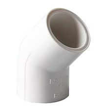 3/4-Inch 45 Degree PVC Pipe Elbow - Packs, White 3/4 Inch 10