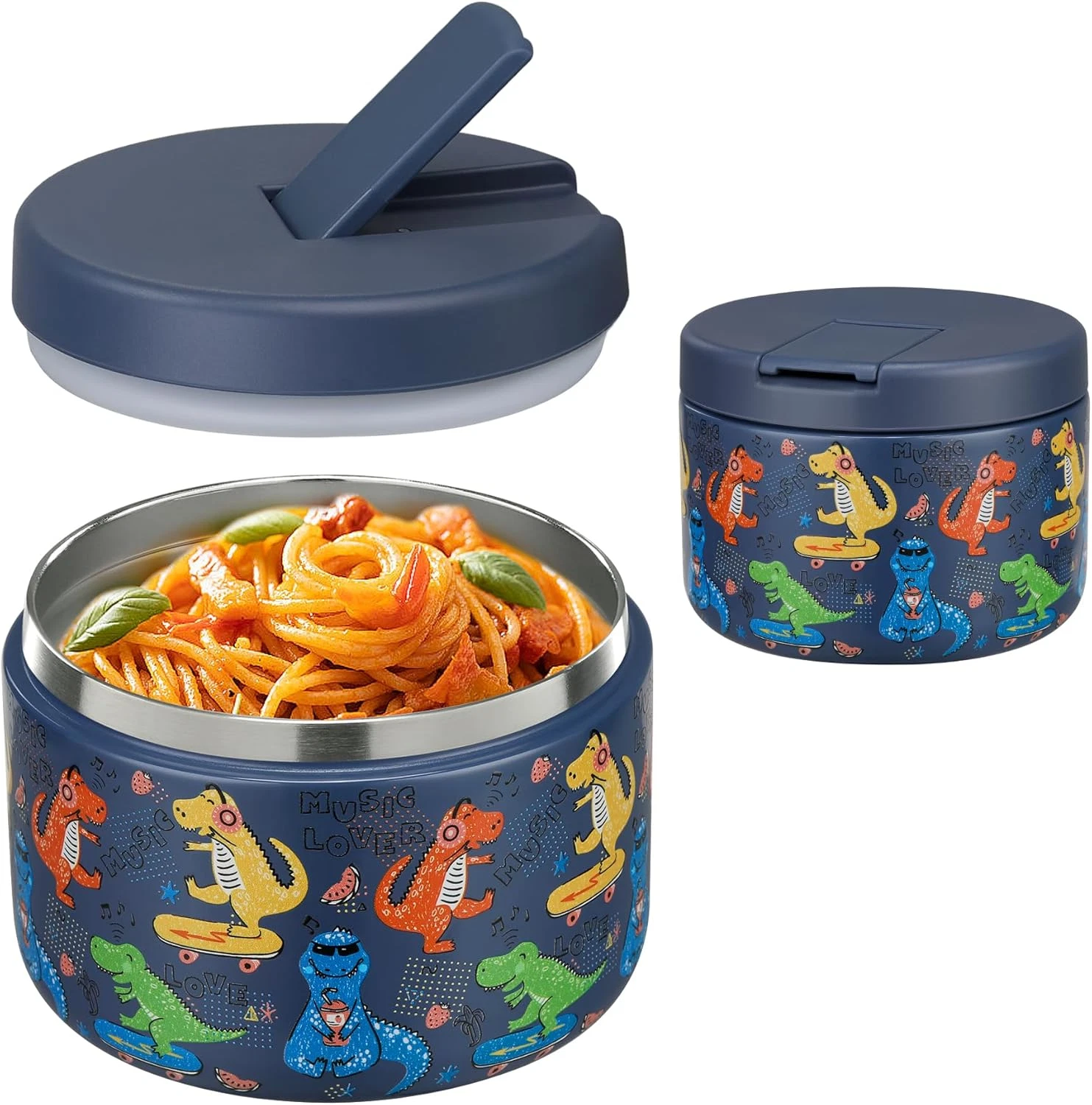 Insulated food jar leakproof stainless steel keeps food hot ideal for kids lunch