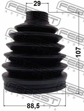 FEBEST 2004-2015 Jeep Boot Outer CV Joint Kit PVC 88.5x107x29 2017P-GRCH