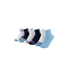 girls Lifestyle Ankle, 6-pack Kids Socks, Soft  Stretchy, Large Blue