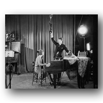 Norma Shearer Photo 8x10 MGM Studio Piano Microphone 1920s Actress Playing