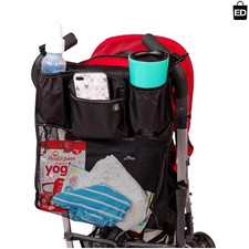 All-in-One Stroller Caddy with Mesh Storage  Cup Holders - Fits UPPAbaby  More