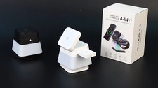 4-in-1 Wireless Charger Stand RGB Phone Watch Earbuds Magnetic Fast Charging