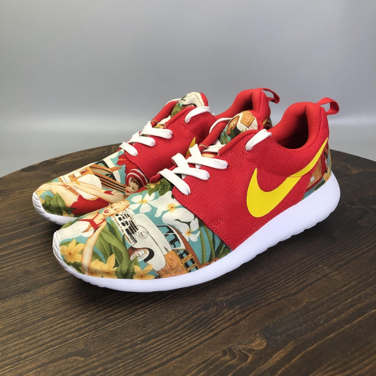 Size Nike Roshe One Print University Red for sale online