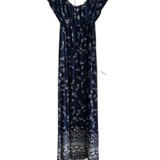 Fox + Royal maxi dress 1X boho off shoulder floral beach