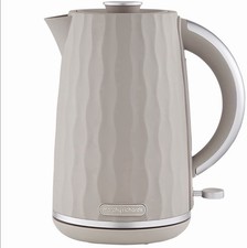 Morphy Richards Vapour Kettle 1.7L Cream Textured 3kW Rapid Boil Electric Jug