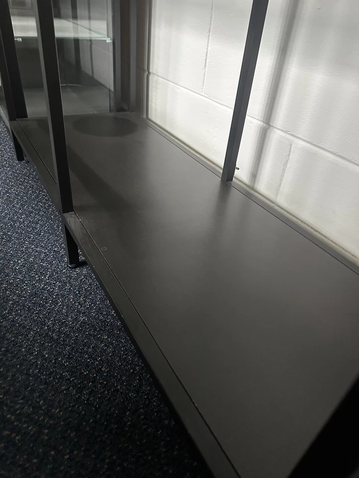 IKEA VITTSJÖ Shelving Unit Black-Brown/Glass 100x175 cm EXCELLENT CONDITION - Image 3 of 4