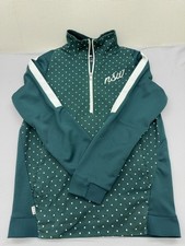 Nike Unisex Green Polka Dot Track Jacket Size S Full-Zip