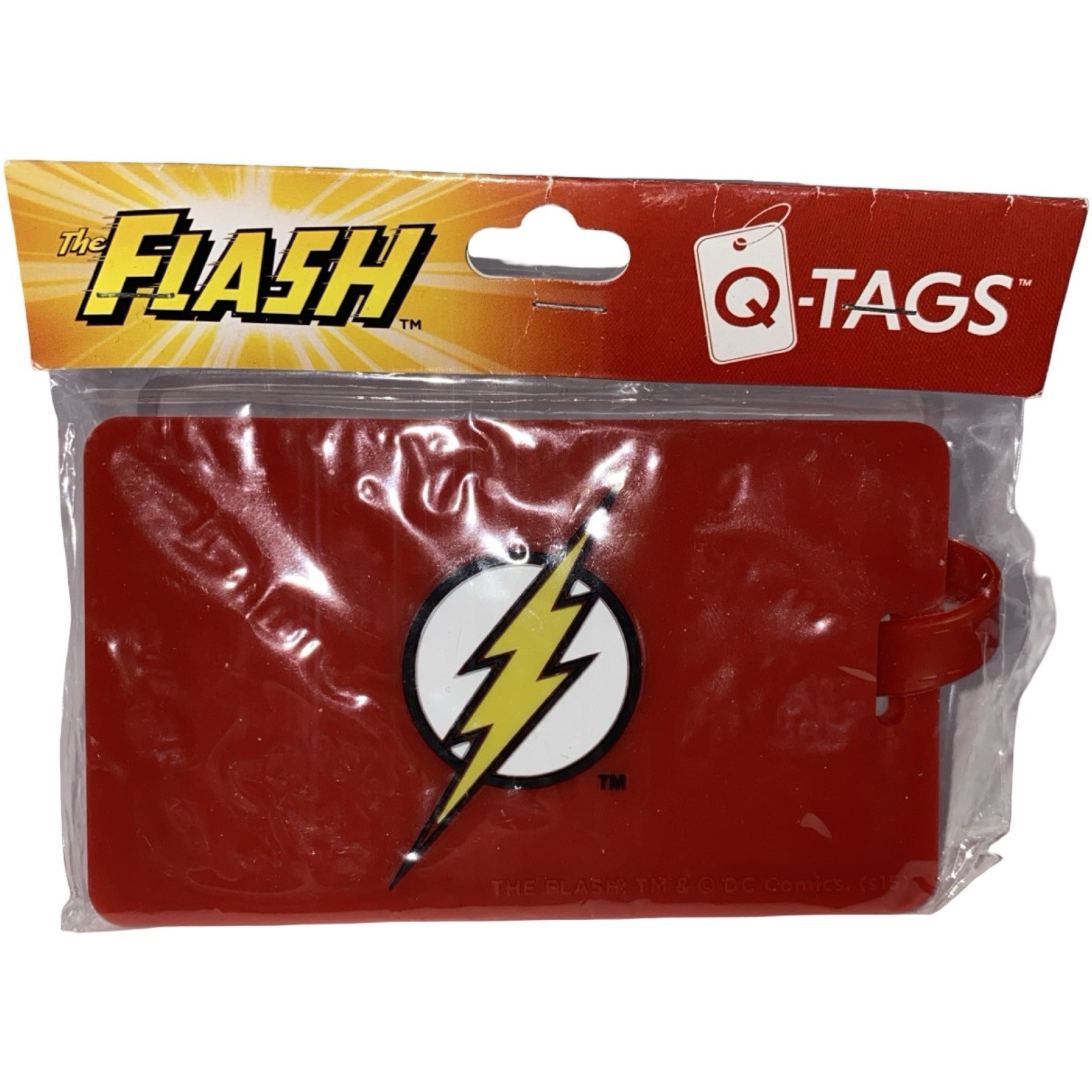 DC Comics The Flash Luggage Tag Red QMX Official Merchandise