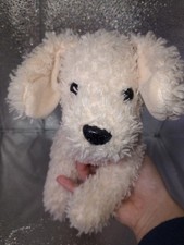 Keel Toys White Fluffy Dog Soft Toy Plush Cute Cuddly