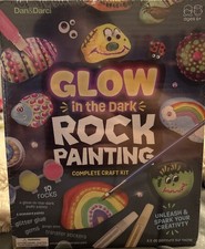 Kids Rock Painting Kit Glow In The Dark Arts Crafts Gifts For Boys And Girls