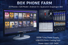Box Mobile Phone Farm (Samsung S20 12+128GB) OTG/USB Support - Free PC Software