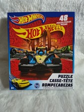 Hot Wheels 48-Piece Interlocking Cardboard Jigsaw Puzzle Cars  Vehicles Age 3 